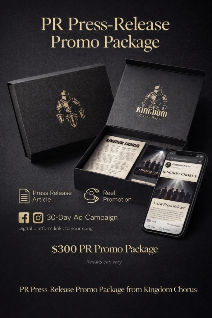 Press Release for Single Track (Christian Music) 